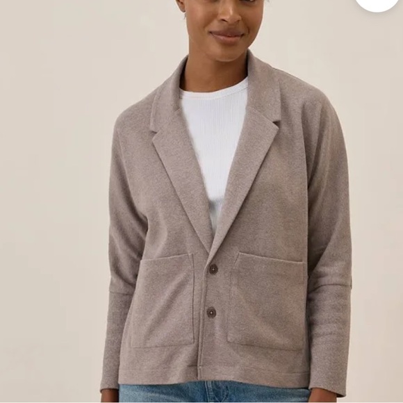 PACT Organic Cotton Airplane Relaxed Blazer Jacket - Picture 3 of 11